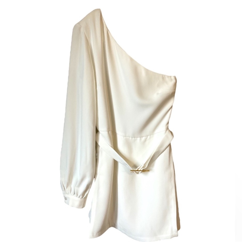 Amanda Uprichard Santos Belted Romper in White Size XS - Picture 2 of 9